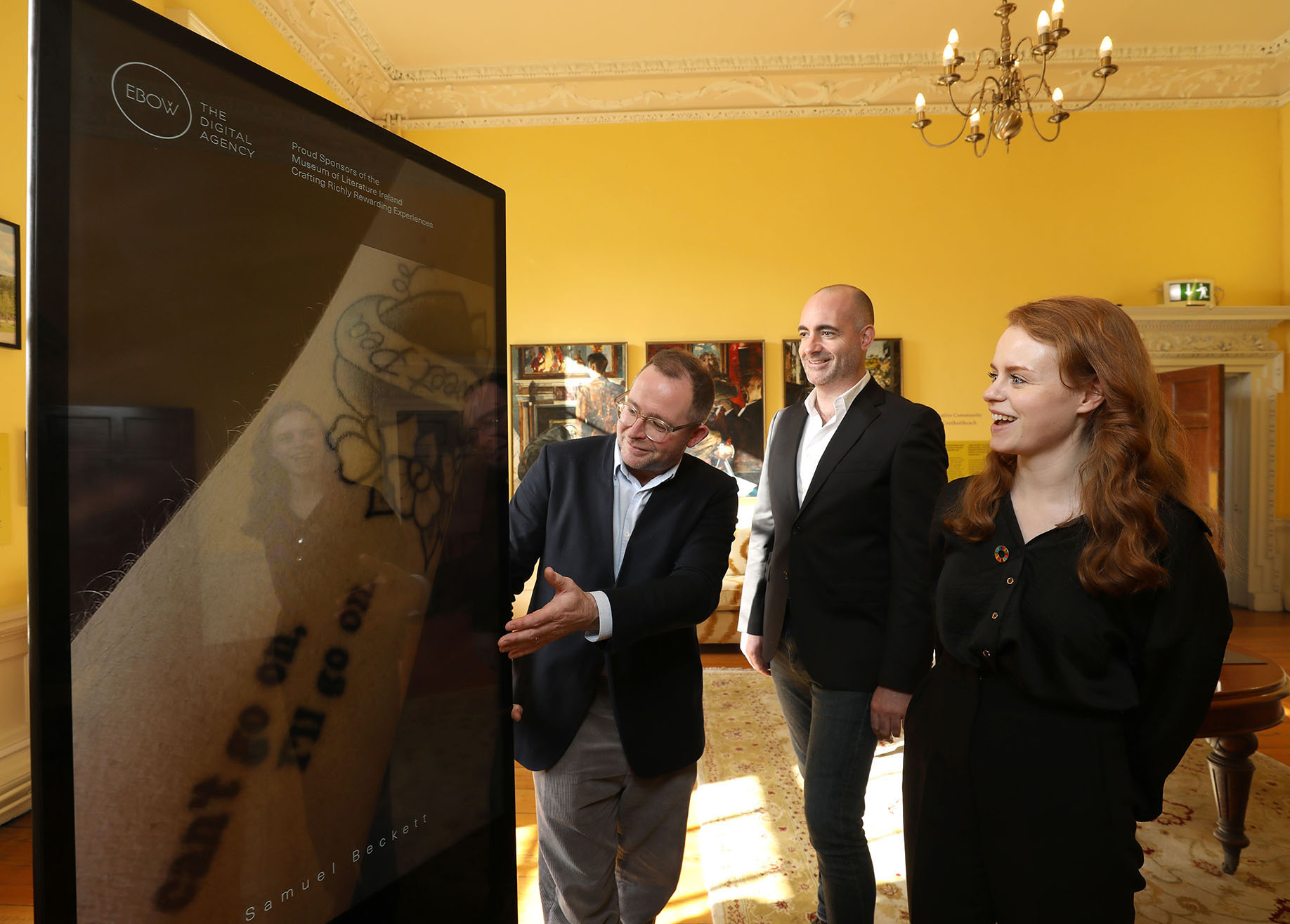 David Douglas Ebow, Simon O'Connor and Zoe Brand Museum of Literature Ireland