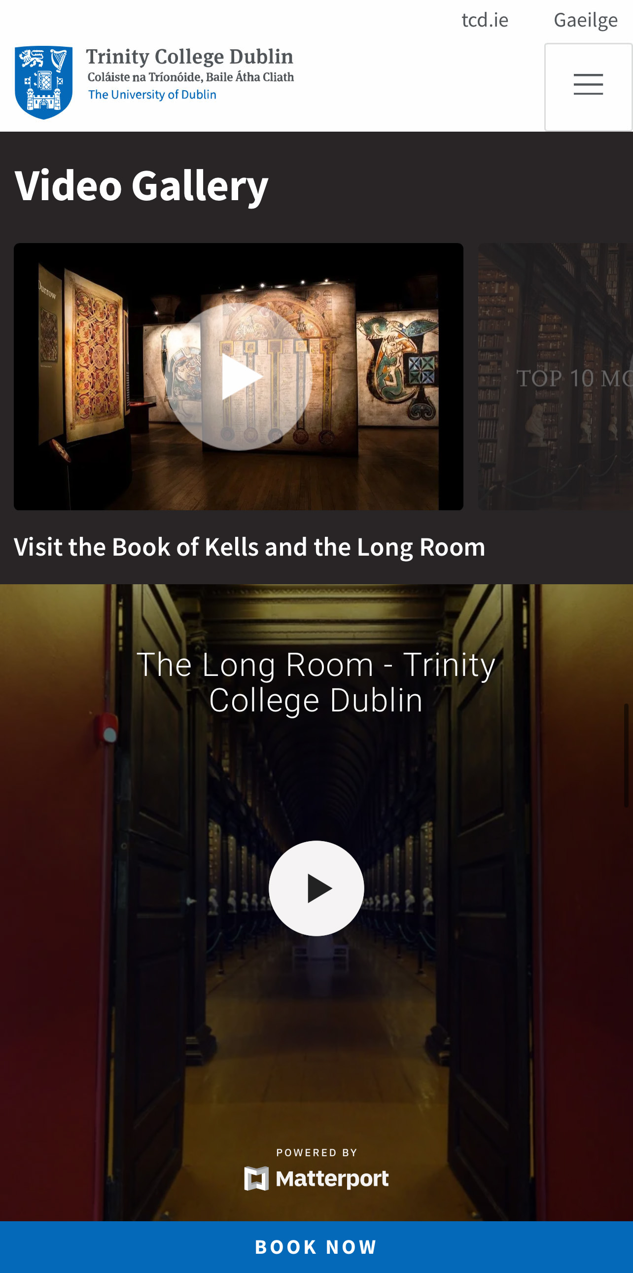 Visit Trinity College Website Dublin by Ebow The Digital Agency